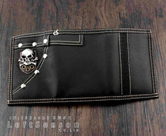 Casual Skull Wallet with Jeans Chain for Men Boys
