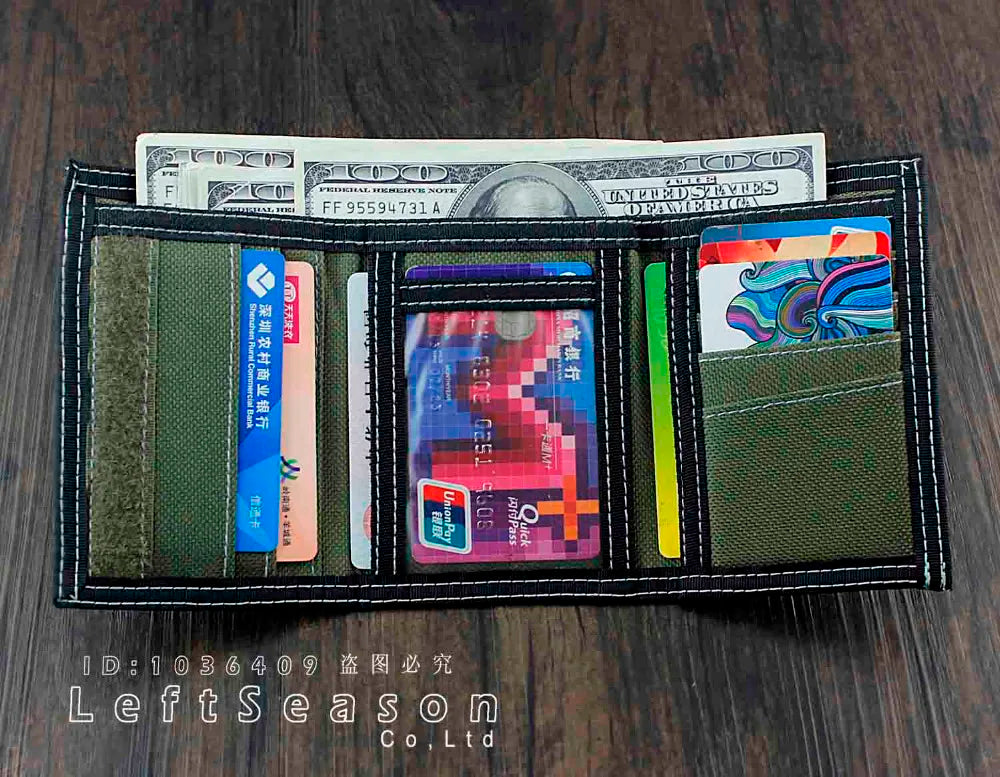 Trifold Star Wallet Coins Purse With Chain Gift