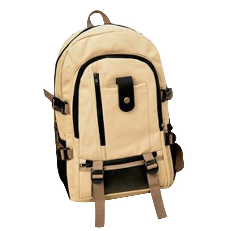 Vintage Canvas Backpack Double Shoulder Satchel Rucksack School Bag