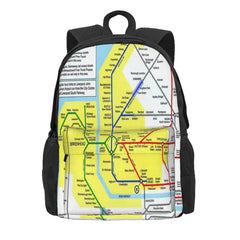 Merseyrail City Lines Map Backpacks Men's Backpacks Bags For Women Bags Men Hand