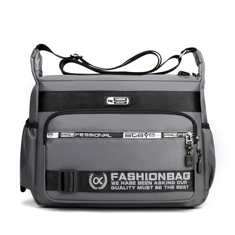 Men's Nylon Shoulder Bag Business Travel Lightweight Crossbody Bag