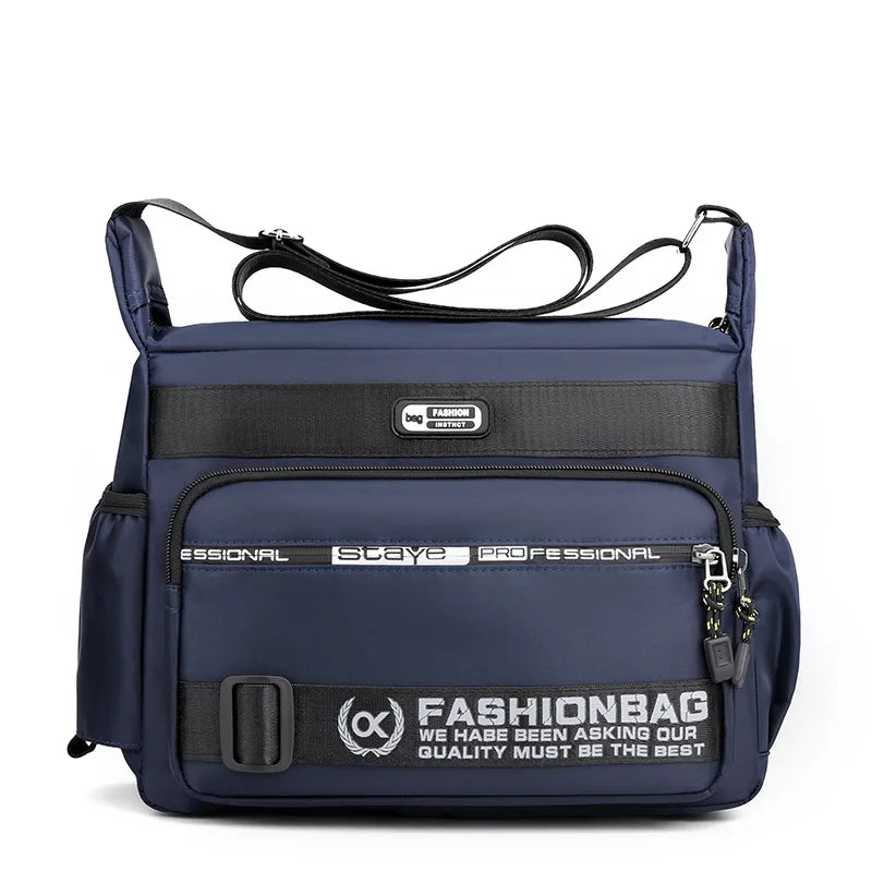 Men's Nylon Shoulder Bag Business Travel Lightweight Crossbody Bag