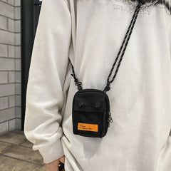 Hip Hop Mini Shoulder Bag Coin Purse Key Case Card Bag
