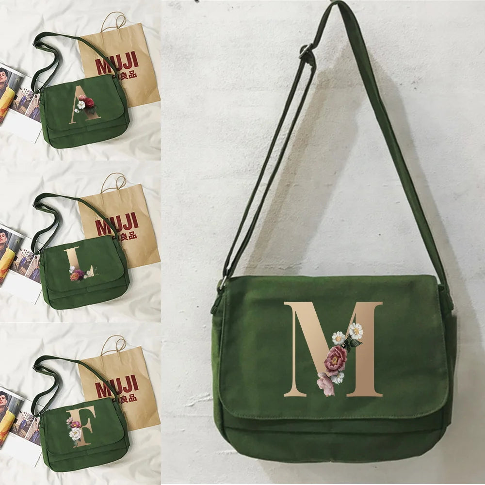 Japanese Multi-function Messenger Bag Art Student Portable One-shoulder Bags