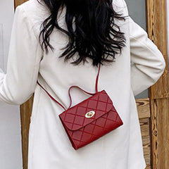 Women's Messenger Bag Crossbody Handbag Solid High Lady Shoulder Bag