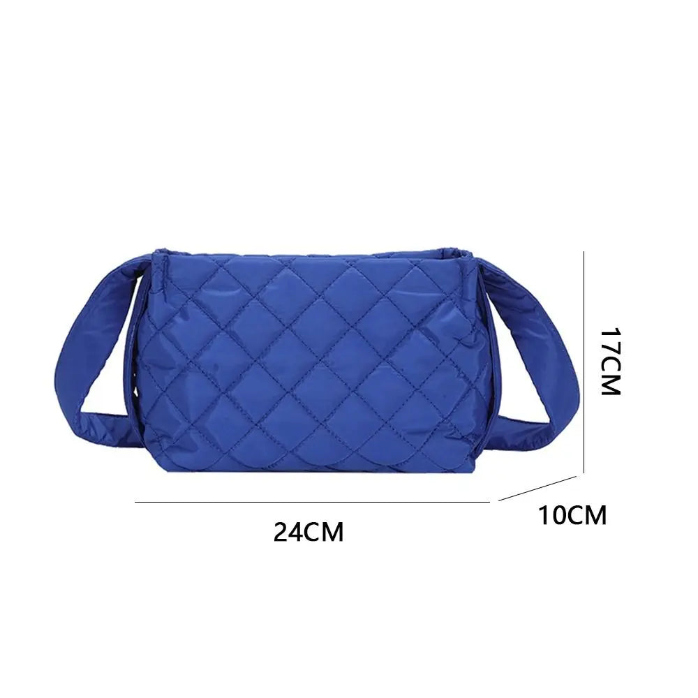Women's Lingge Messenger Bag Quilted Shoulder Tote Chain Crossbody Bag