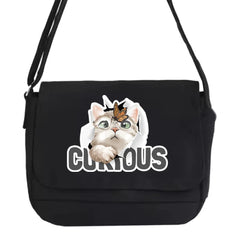 Cat Pattern Messenger Bag Student Harajuku College Style