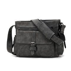 Men's PU Leather Messenger Bag Laptop Briefcase