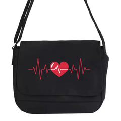 Japanese Harajuku Messenger Bag Love Pattern Shoulder Bag