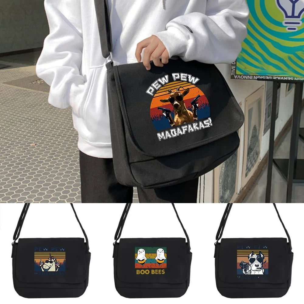 Messenger Bag Multi-function Schoolgirl Portable One-shoulder Pew Pattern Bags
