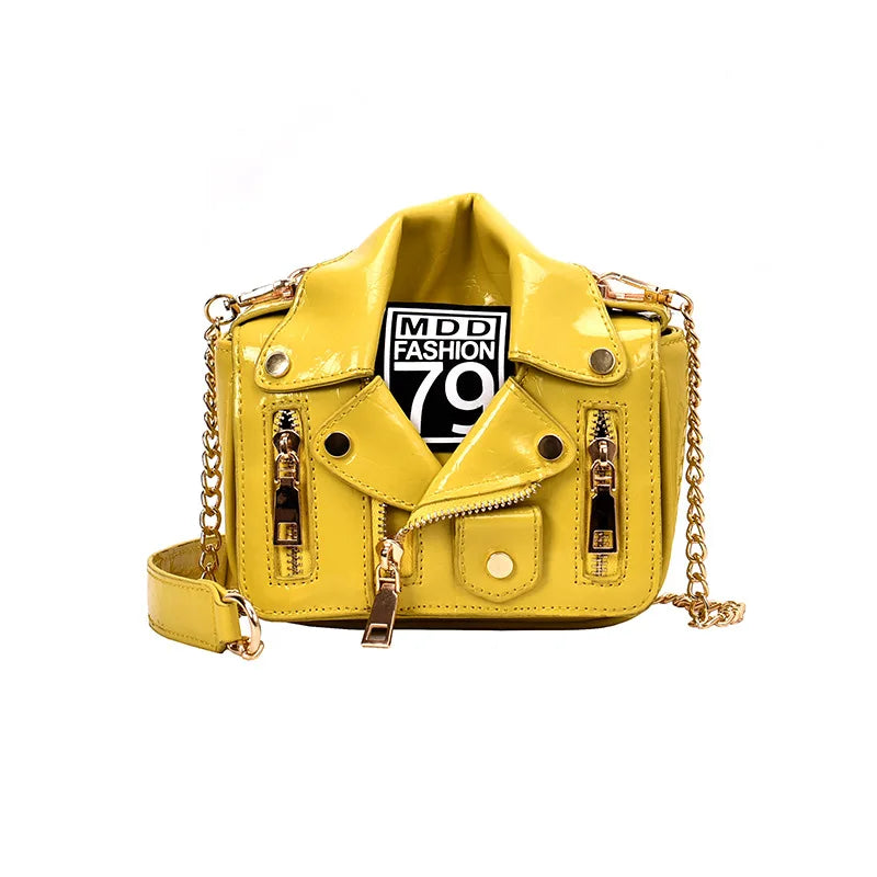 Rivet Zipper Leather Messenger Bag Shoulder Handbag