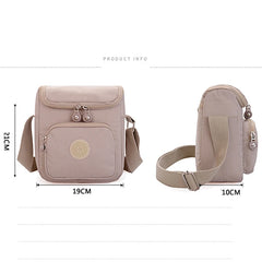 Nylon Messenger Bag for Women, Casual Crossbody Shoulder Handbag for Ladies