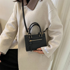 Mini Square Messenger Bag Women Pu Leather Shoulder Handbag
