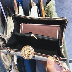 Crystal Evening Clutch Bag Diamond Clutches Purse Chain Shoulder Bag