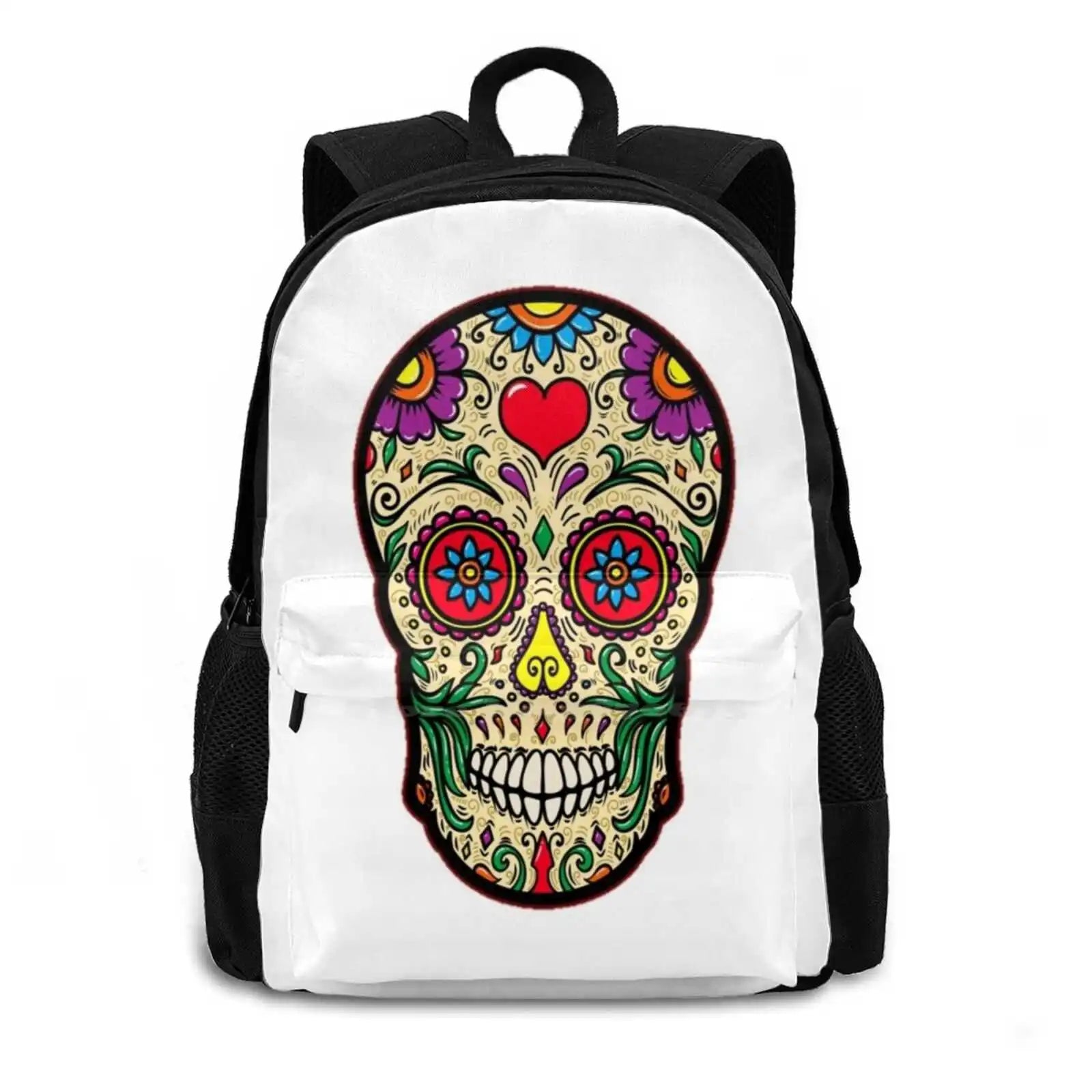Mexican Sugar Skull School Bag Big Capacity Backpack Laptop 15 Inch