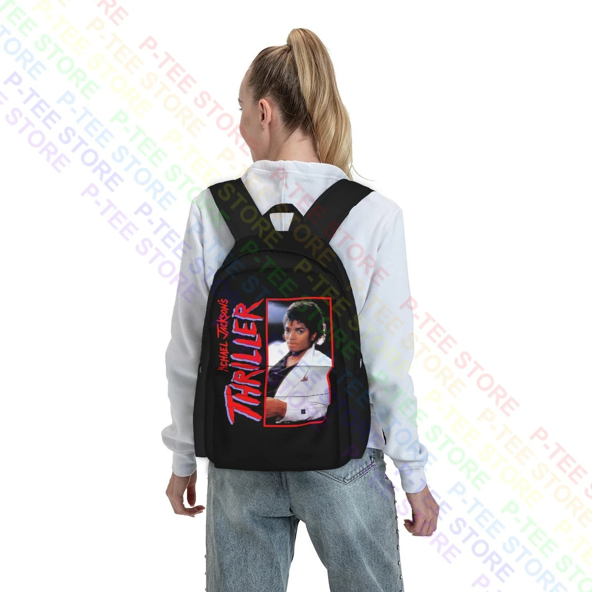 MJ Thriller Album Large Capacity Backpack
