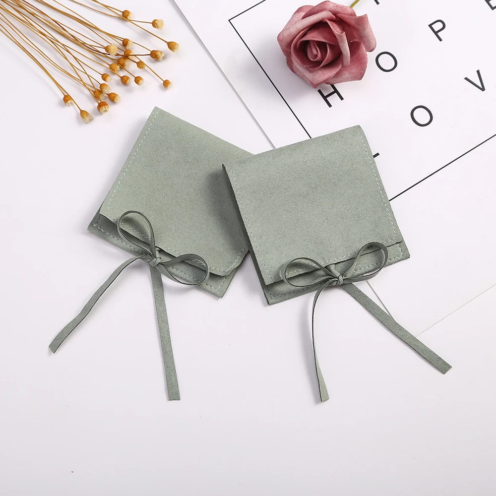 Microfiber Jewelry Small Gift Bag for Rings Earrings Necklace