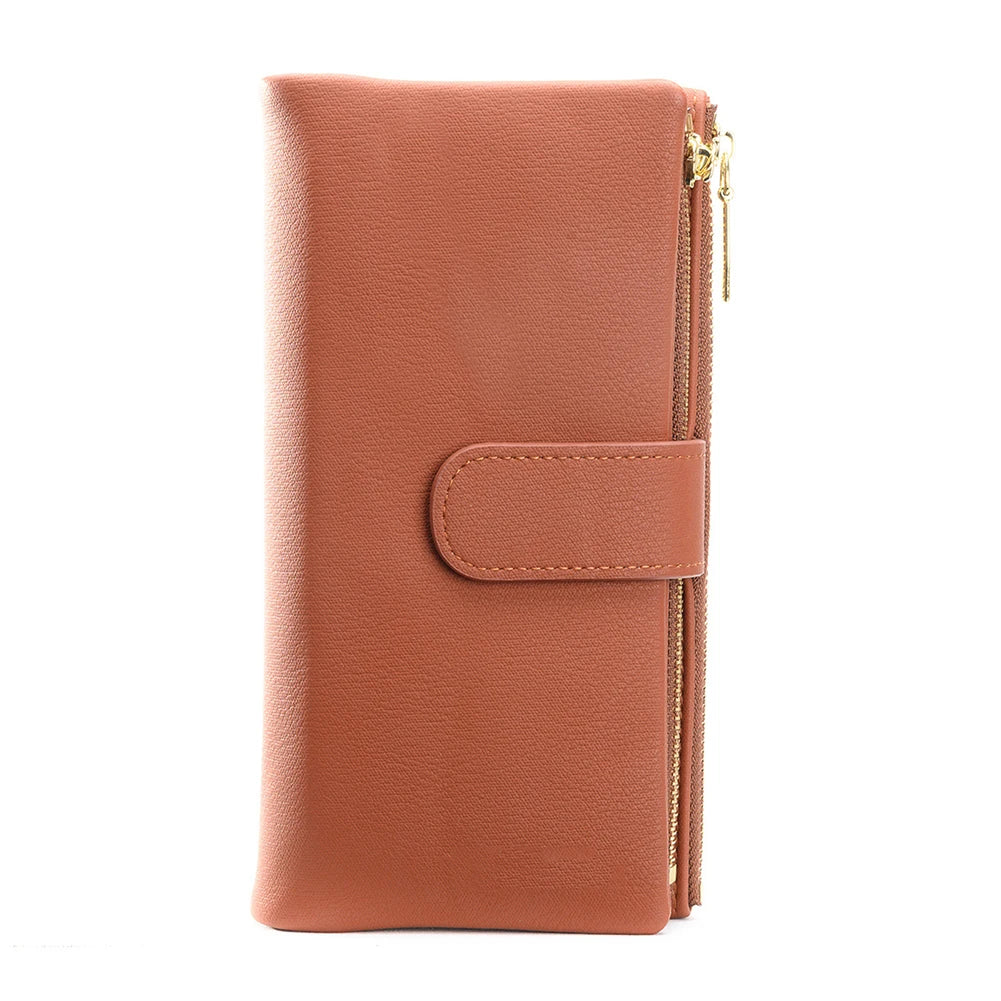 Women's Mid-Length Handbags with Zipper Buckle Closure