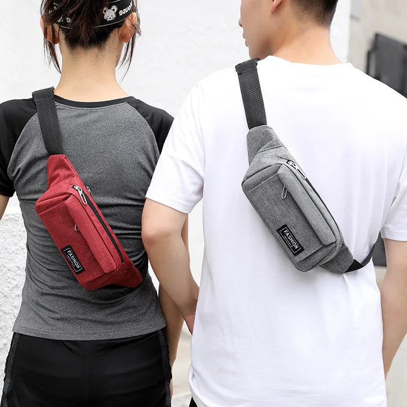 Mihaivin Men Fanny Pack Chest Bag Outdoor Sports Waist Belt Bag