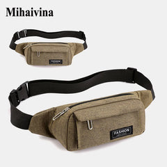 Mihaivin Men Fanny Pack Chest Bag Outdoor Sports Waist Belt Bag