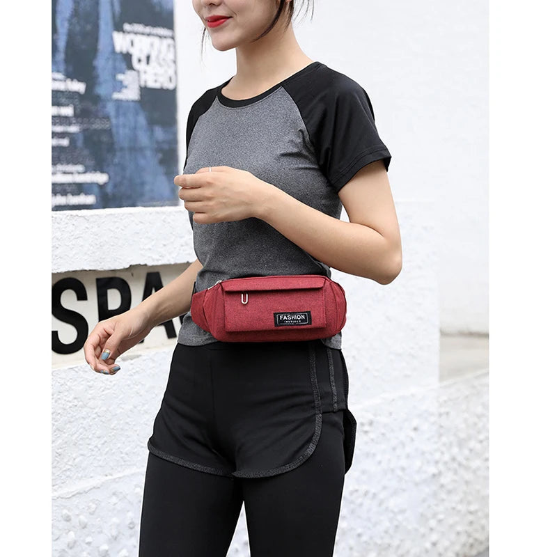 Mihaivin Men Fanny Pack Chest Bag Outdoor Sports Waist Belt Bag