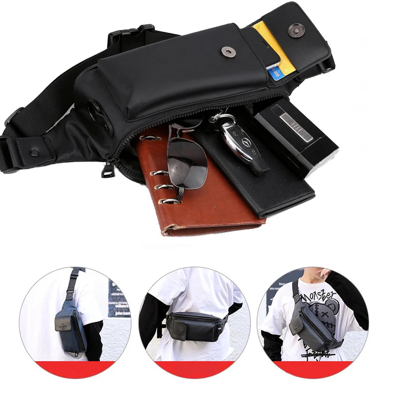 Waterproof Waist Pack Belt Bag Hip Hop Hobos Pack Crossbody Bag