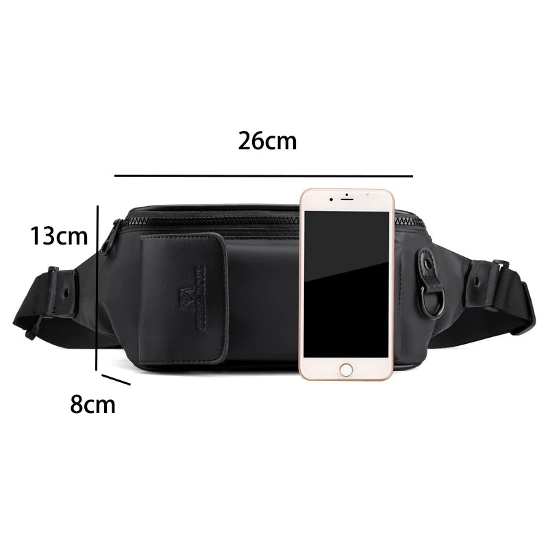 Waterproof Waist Pack Belt Bag Hip Hop Hobos Pack Crossbody Bag
