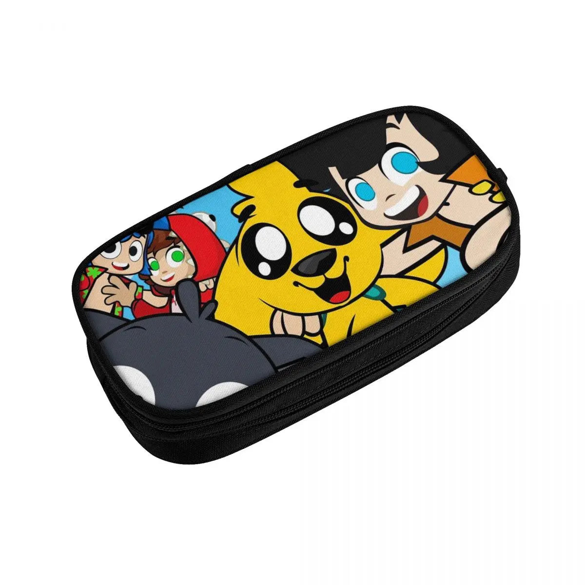 Mikecrack Pen Box Student School Anime Zipper Pen Bag Child Stationery Bag