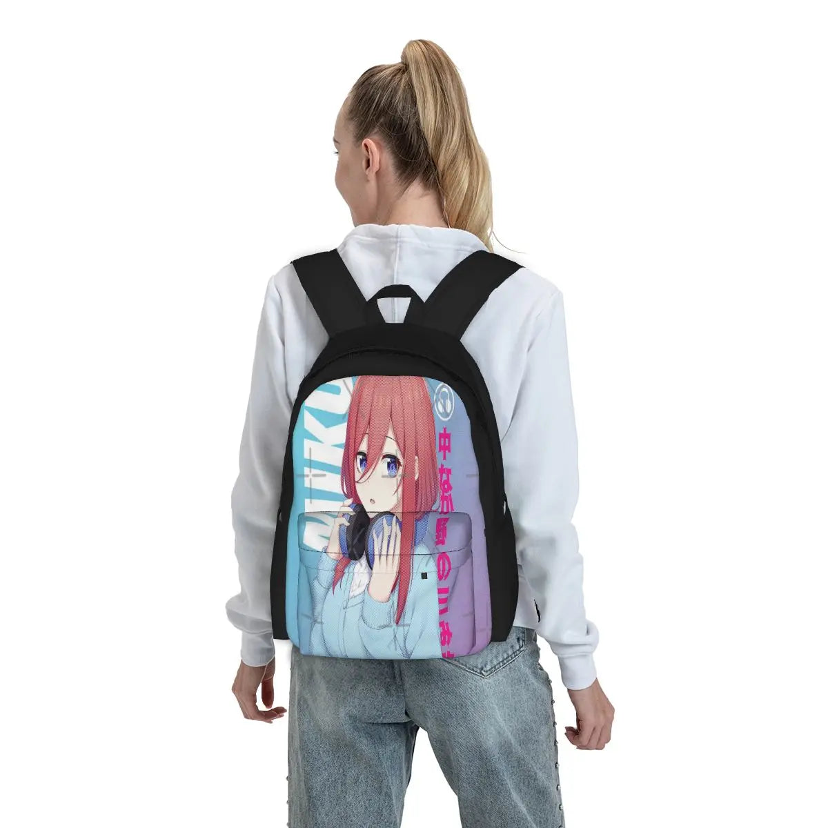 Miku Nakano Waifu Backpacks Men Women Kpop School Bags Boys