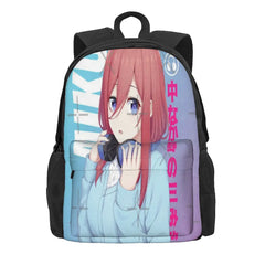 Miku Nakano Waifu Backpacks Men Women Kpop School Bags Boys
