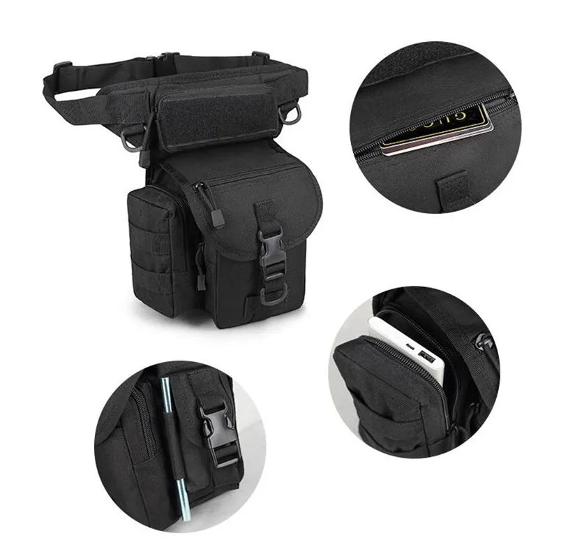 Tactical Leg Bag Fanny Thigh Pack Molle Waist Packs