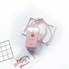 Orange Box Printing Shoulder Bag for Women Girls Mini Crossbody Bag