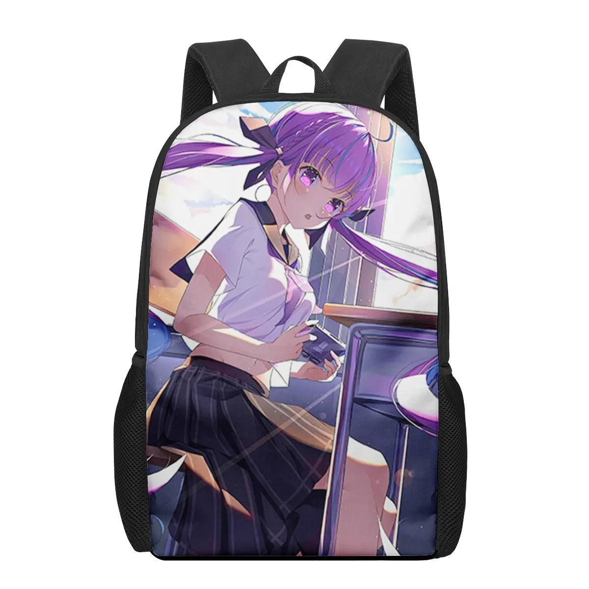 Minato Aqua Hololive 3D Print School Bag for Boys Girls