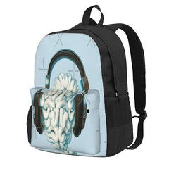 Mind Music Connection Backpacks Women Men School Bags