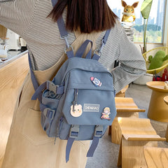 Waterproof Nylon Girls School Bag Small Travel Backpack
