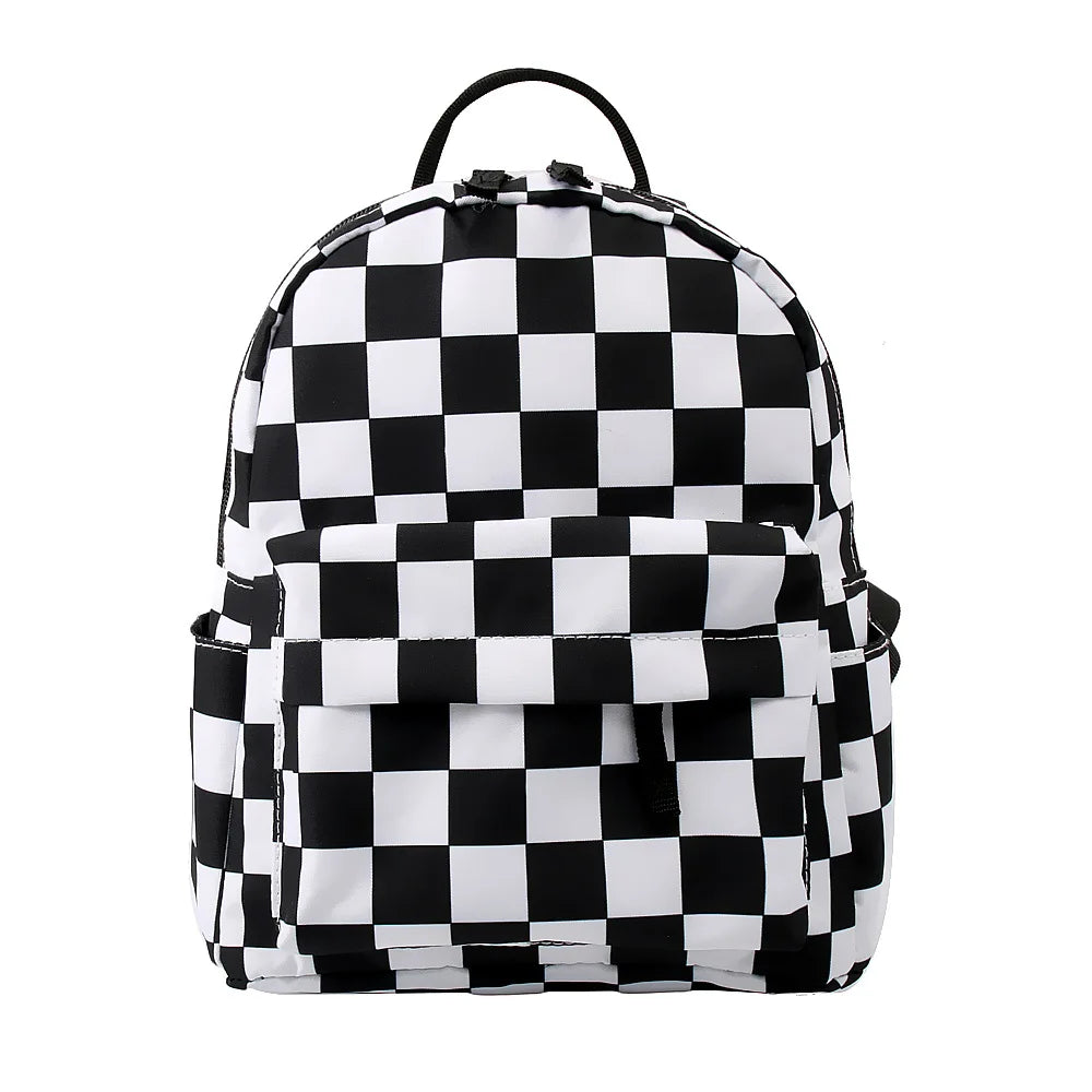3D Sunflower Plaid Space Waterproof Backpack Women Shoulder Bags