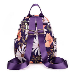 Mini Backpack Crossbody Bag Flowers Plants Women Shoulder Purse