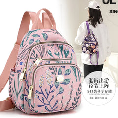 Mini Backpack Crossbody Bag Flowers Plants Women Shoulder Purse