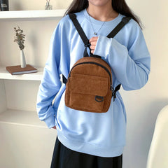 Mini Backpack Instagram Little Makeup Bag Velvet Texture