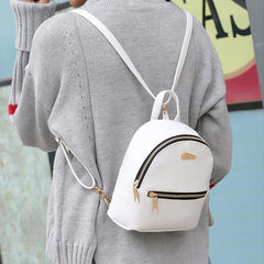 Stylish Mini Leather Backpack for Teens
