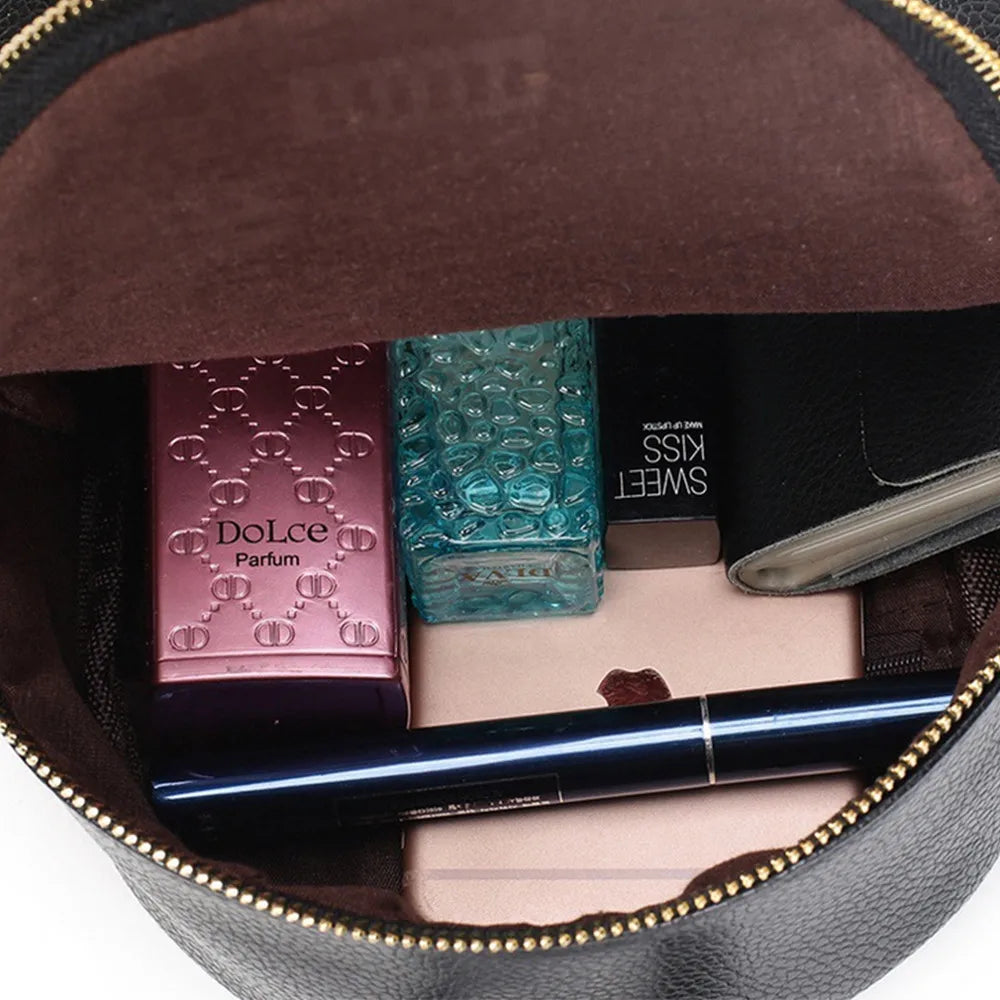 Stylish Mini Leather Backpack for Teens