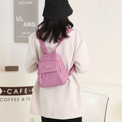 Waterproof Nylon Mini Backpack for Women Small Shopping Bag