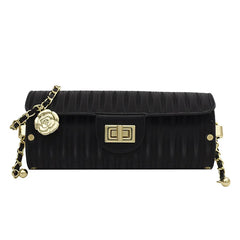 Mini Chain Leather Barrel Handbag Woman Shoulder Crossbody Bag