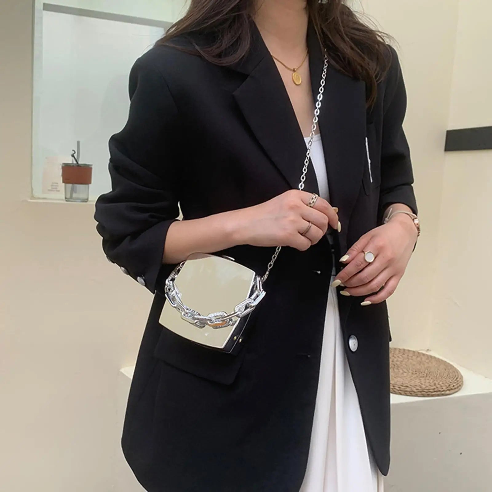 Mini Chain Shoulder Bag Casual Girls Bag Handbag Tote Purse