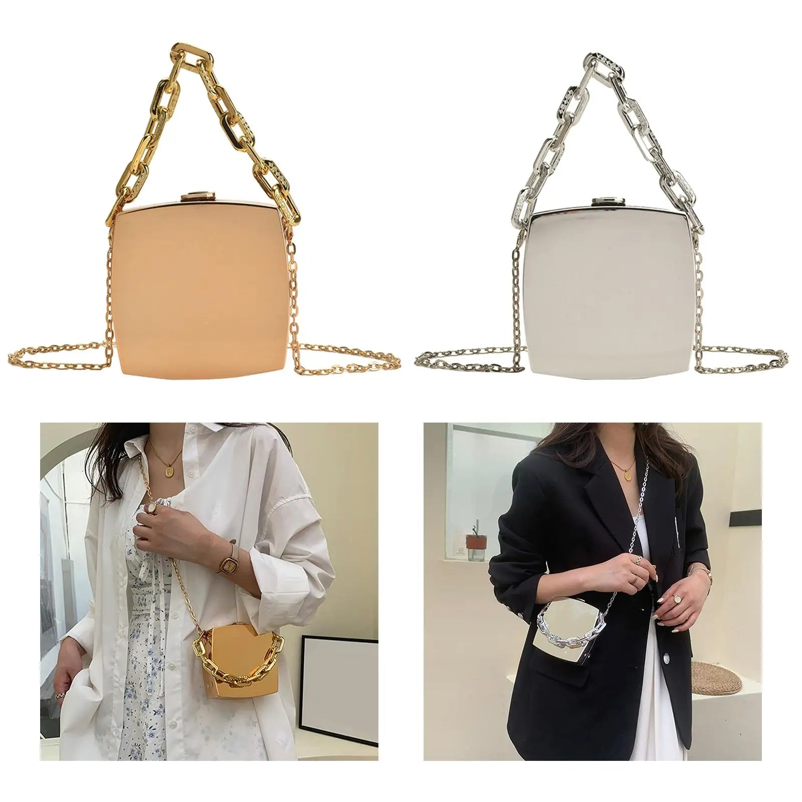 Mini Chain Shoulder Bag Casual Girls Bag Handbag Tote Purse