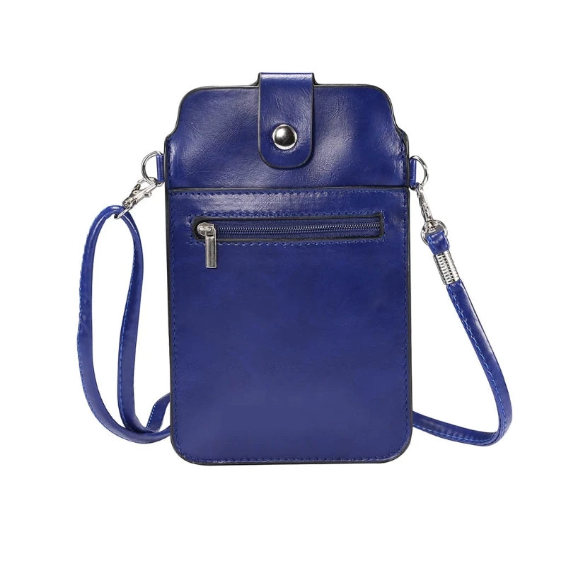 Mini Crossbody Cell Phone Pouch Purse with Touch Screen Window