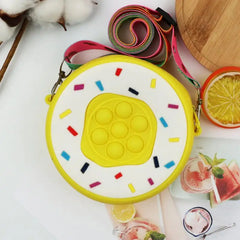 Mini Donut Silicon Bag Candy Water-proof Wallet for Kids Girls