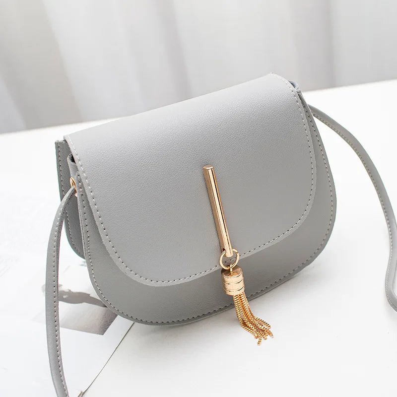 Mini Women Shoulder Bags Solid High Soft PU Hasp Lovely Girl Packet