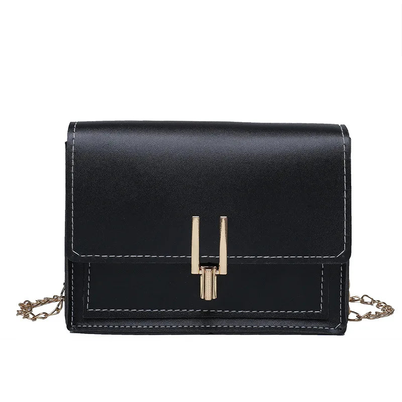 Green Leather Crossbody Bag Chain Shoulder Messenger Lady Travel Purse Handbag