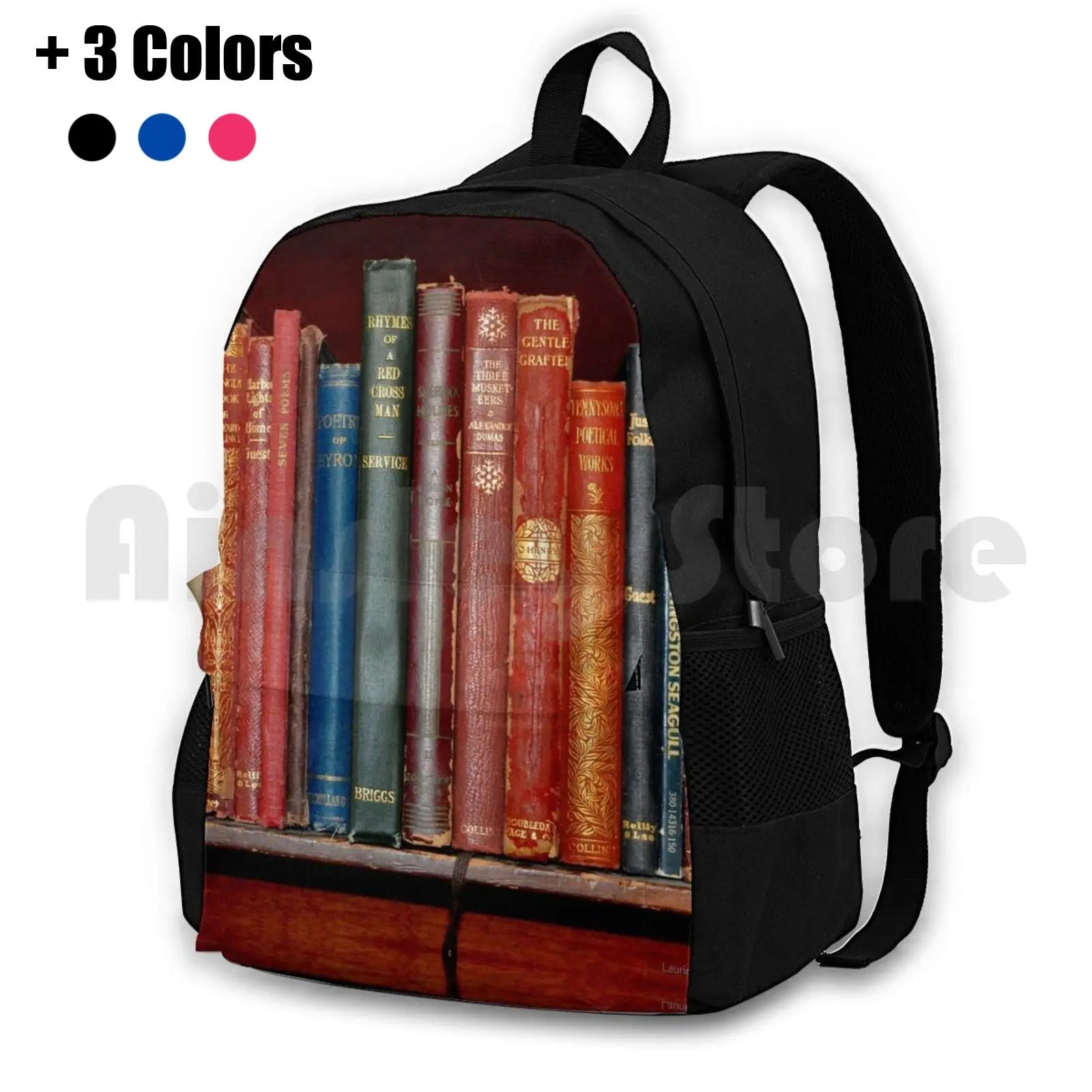 Mini Library Classic Books Hiking Backpack Waterproof Camping Travel Books